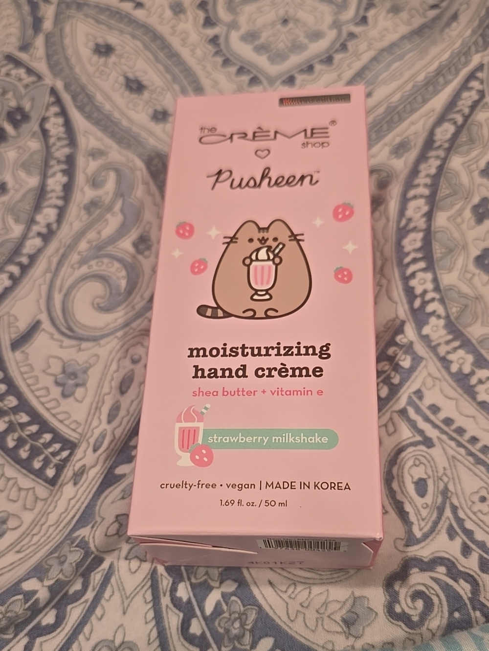 The Creme Shop Pusheen Strawberry Milkshake Hand Creme
